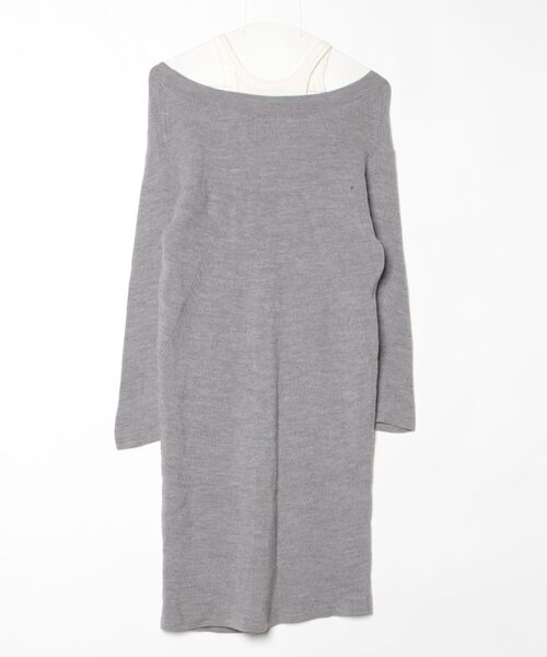 「T BY ALEXANDER WANG」 ニットワンピース S グレー レディース_画像2