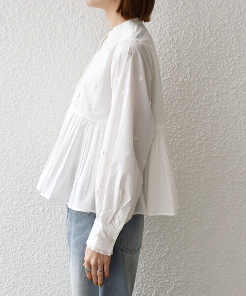 SHIPS any ブラウス シャツ 「WEB限定」SHIPS any:「洗濯機可能