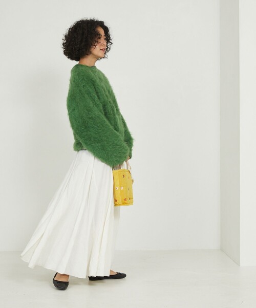 「Freada」 長袖ニット フリ- オレンジ レディース_画像5