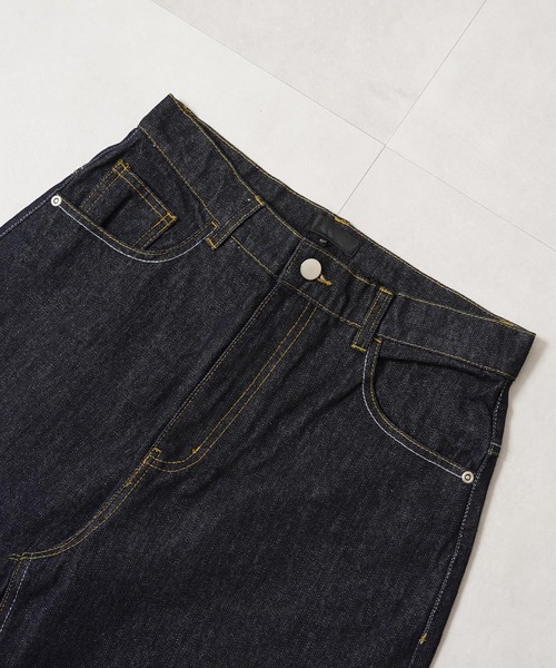 ワイドパンツ ジーンズ 13oz リベット使い リジッドデニム / Rivet