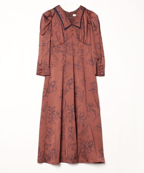 Her lip to 花柄シャツワンピース S ブラウン レディース : ZOZOTOWN