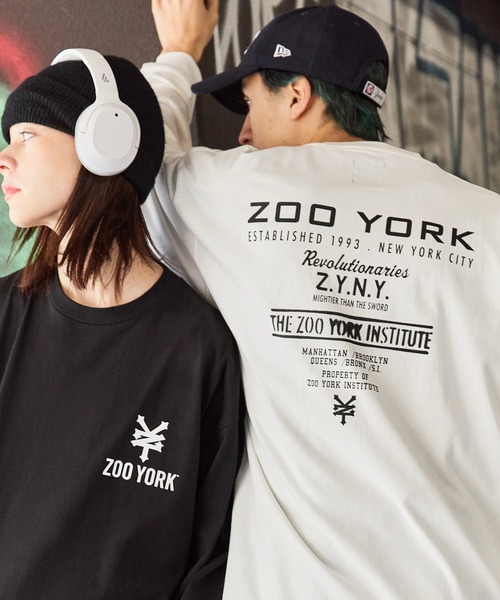 「ZOO YORK」 長袖Tシャツ L ブラック メンズ_画像4