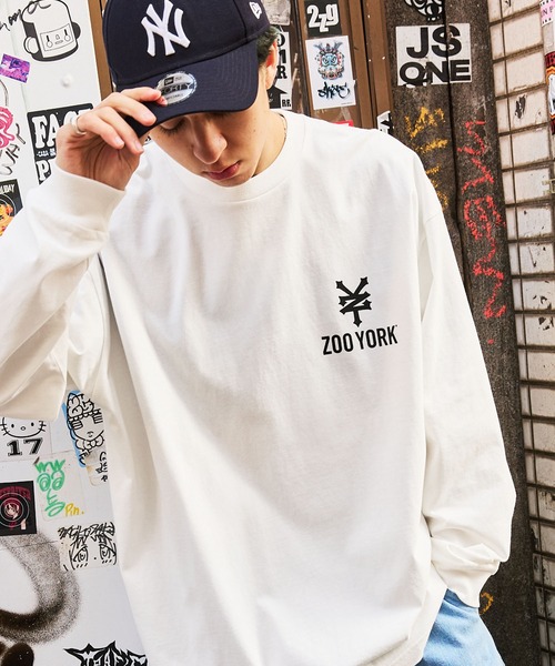 「ZOO YORK」 長袖Tシャツ L ブラック メンズ_画像5