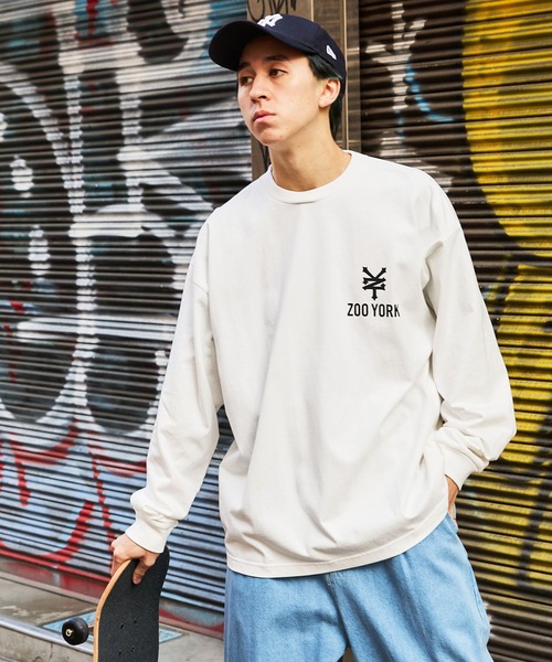 「ZOO YORK」 長袖Tシャツ L ブラック メンズ_画像7