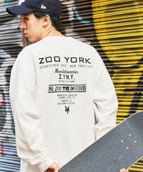 「ZOO YORK」 長袖Tシャツ L ブラック メンズ_画像9