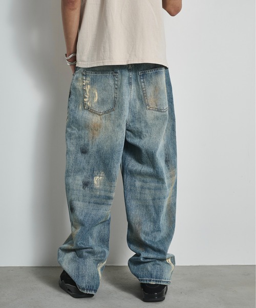 blank デニムパンツ BLANK HOTEL ワイドパンツ ジーンズ Straight Leg Painter Jean