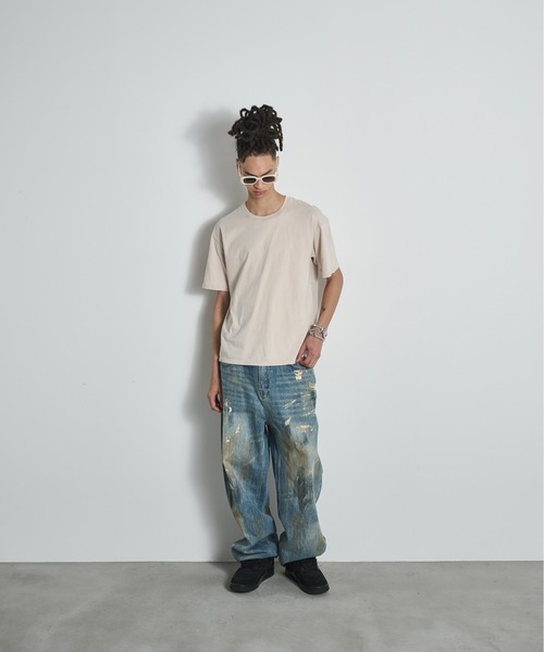 BLANK HOTEL ワイドパンツ ジーンズ Straight Leg Painter Jean 