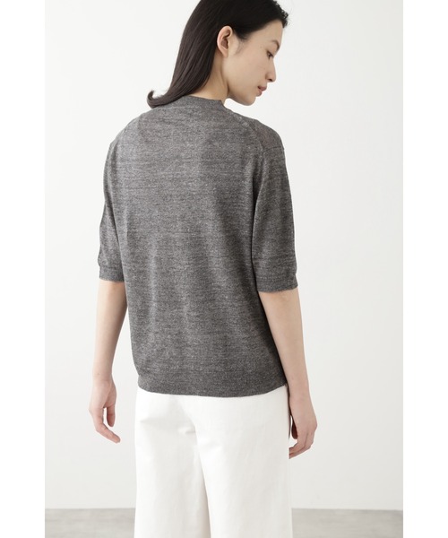 「human woman」 半袖ニット MEDIUM グレー系その他 レディース_画像5