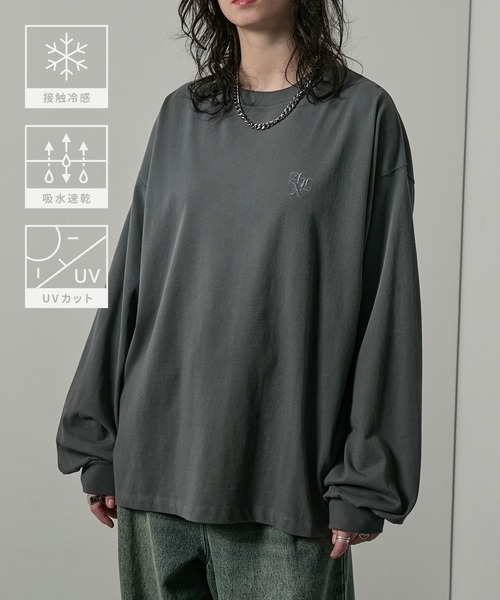 uvカット tシャツ 「Alfred Alex」ヴィンテージライク オーバーサイズ