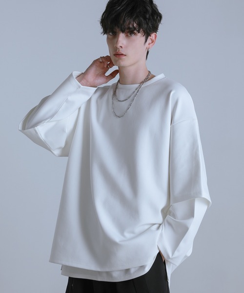 「LILL」 長袖Tシャツ S ホワイト メンズ_画像2