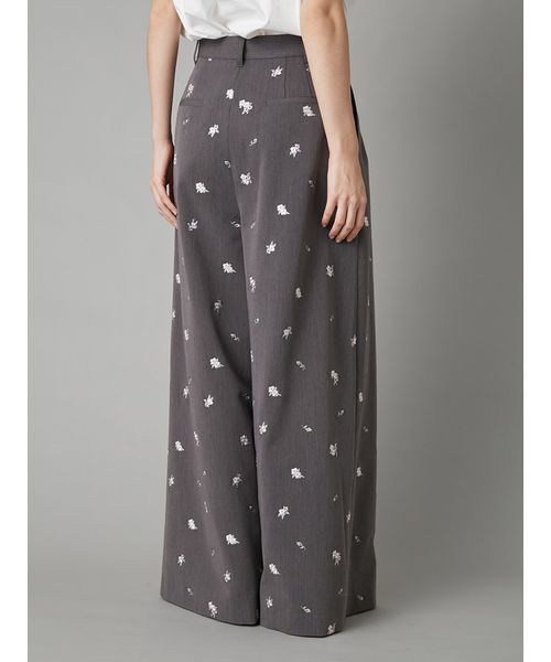 パンツ 「LILY BROWN×KEITA MARUYAMA」sakuraエンブロイダリートラウザーズ レディース
