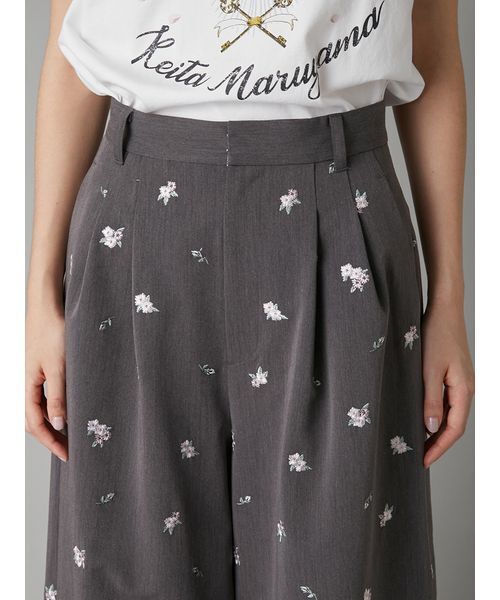 パンツ 「LILY BROWN×KEITA MARUYAMA」sakuraエンブロイダリートラウザーズ レディース