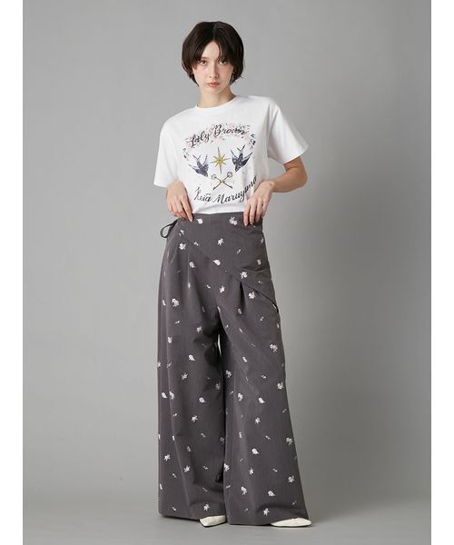 LILY BROWN×KEITA MARUYAMA エンブロイダリートラウザーズ LILY BROWN（リリーブラウン） パンツ 「LILY BROWN×KEITA MARUYAMA