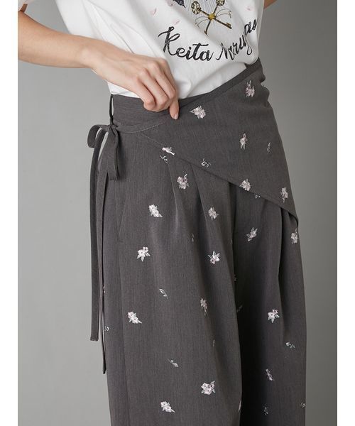 LILY BROWN×KEITA MARUYAMA エンブロイダリートラウザーズ LILY BROWN（リリーブラウン） パンツ 「LILY BROWN×KEITA MARUYAMA