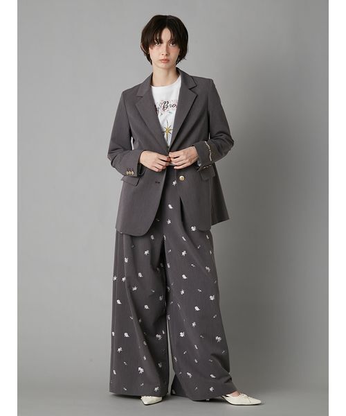 LILY BROWN×KEITA MARUYAMA エンブロイダリートラウザーズ LILY BROWN（リリーブラウン） パンツ 「LILY BROWN×KEITA MARUYAMA