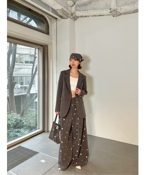 Lilli Bum Graph 8mm ライリー・クラフ LILY BROWN（リリーブラウン） パンツ 「LILY BROWN×KEITA MARUYAMA