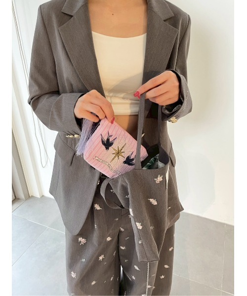 LILY BROWN×KEITA MARUYAMA エンブロイダリートラウザーズ LILY BROWN（リリーブラウン） パンツ 「LILY BROWN×KEITA MARUYAMA