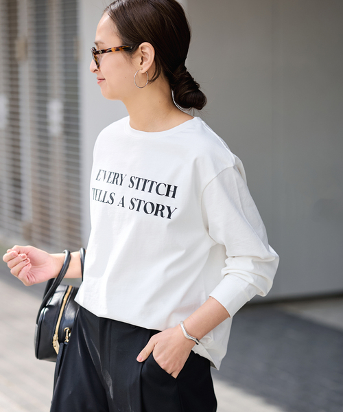 FRAMeWORK（フレームワーク） tシャツ カラーロゴロンT レディース