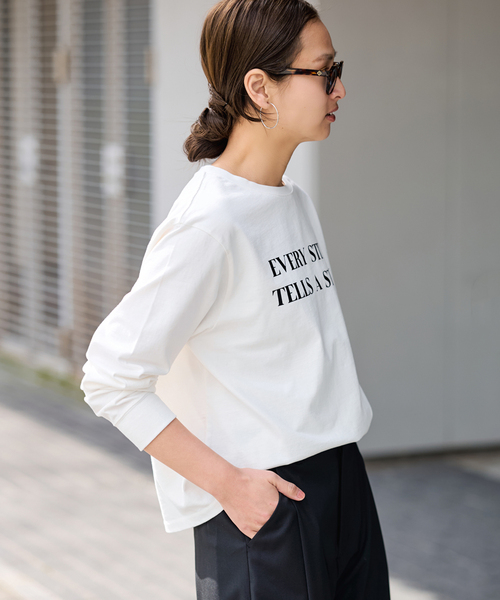 FRAMeWORK（フレームワーク） tシャツ カラーロゴロンT レディース