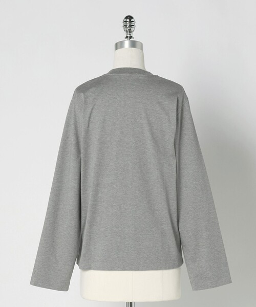 LOEFF ロエフ スビンコットン ギャザースリーブ カットソー ホワイト 美品 LOEFF（ロエフ）の「＜LOEFF（ロエフ）＞ スビンコットン ギャザー