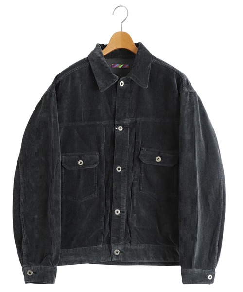 ブルゾン アウター is-ness / イズネス：CORDUROY TRUCKER JACKET：1006AWJK02-25AW「NOA」 メンズの画像