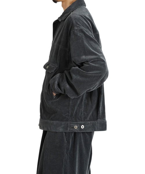 ブルゾン アウター is-ness / イズネス：CORDUROY TRUCKER JACKET：1006AWJK02-25AW「NOA」 メンズの画像