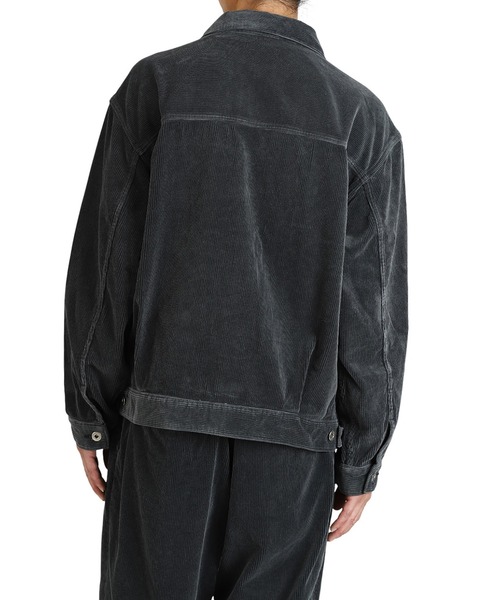 ブルゾン アウター is-ness / イズネス：CORDUROY TRUCKER JACKET：1006AWJK02-25AW「NOA」 メンズの画像
