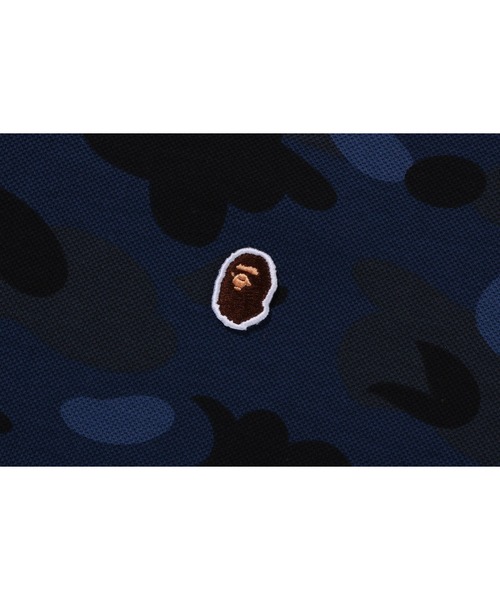A BATHING APE ネイビー ポロシャツ A BATHING APE（アベイシングエイプ） 半袖ポロシャツ LARGE ネイビー
