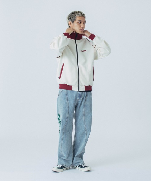 「XLARGE」 ジャージブルゾン X-LARGE ブラック メンズ_画像5