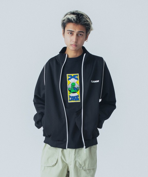 「XLARGE」 ジャージブルゾン X-LARGE ブラック メンズ_画像6