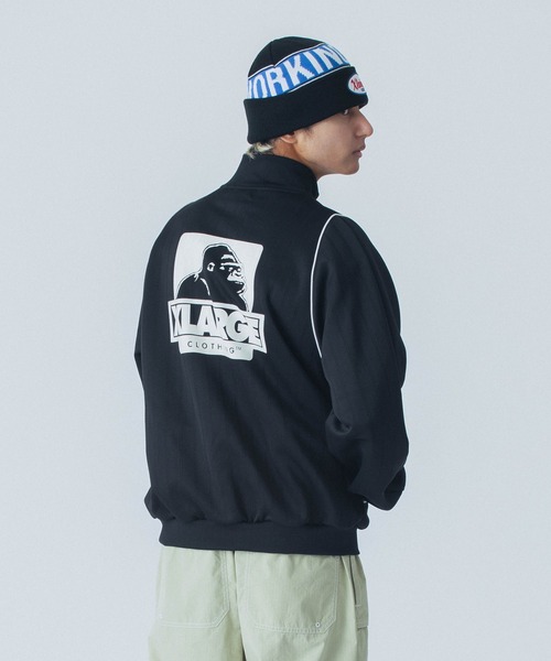 「XLARGE」 ジャージブルゾン X-LARGE ブラック メンズ_画像9