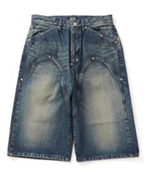 ジーンズ NEWCOMMUNE Baggy Denim Shorts メンズ