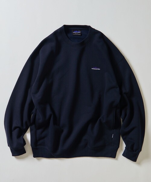 「FREAK'S STORE」 「THOUSAND MILE」スウェットカットソー SMALL グレイッシュベージュ メンズ_画像2