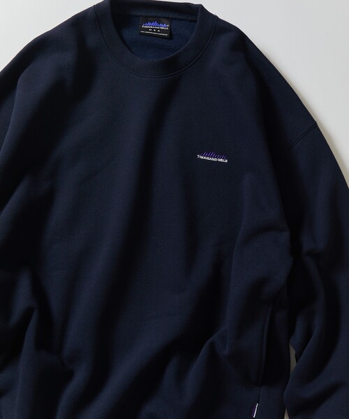 「FREAK'S STORE」 「THOUSAND MILE」スウェットカットソー SMALL グレイッシュベージュ メンズ_画像4