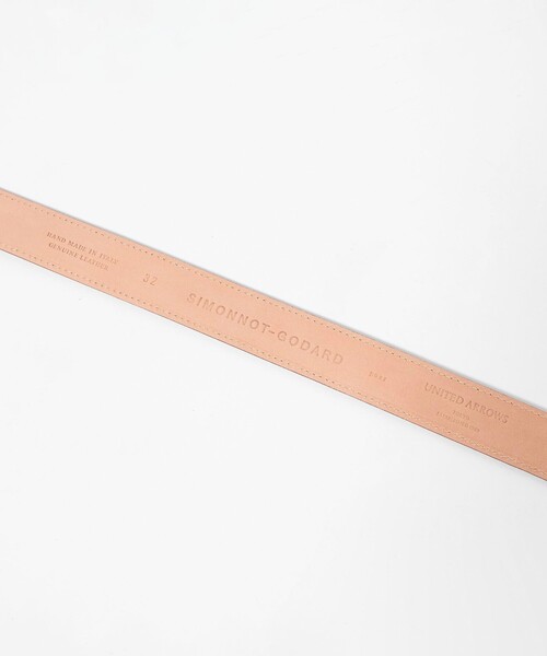 ベルト 「別注」「SIMONNOT GODARD」スタンプ レザーベルト メンズの画像