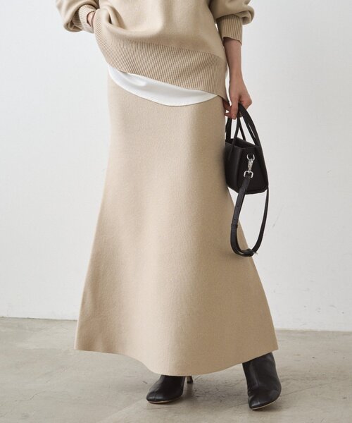 「LOUNGEDRESS」 ニットスカート FREE ブラック レディース_画像3