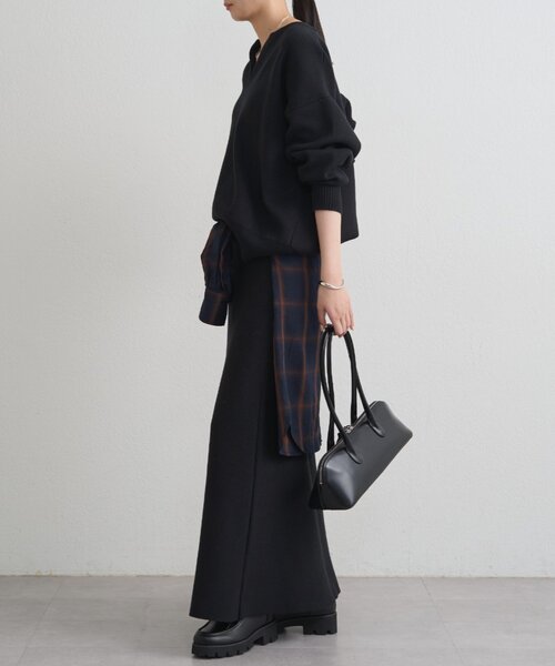 「LOUNGEDRESS」 ニットスカート FREE ブラック レディース_画像5