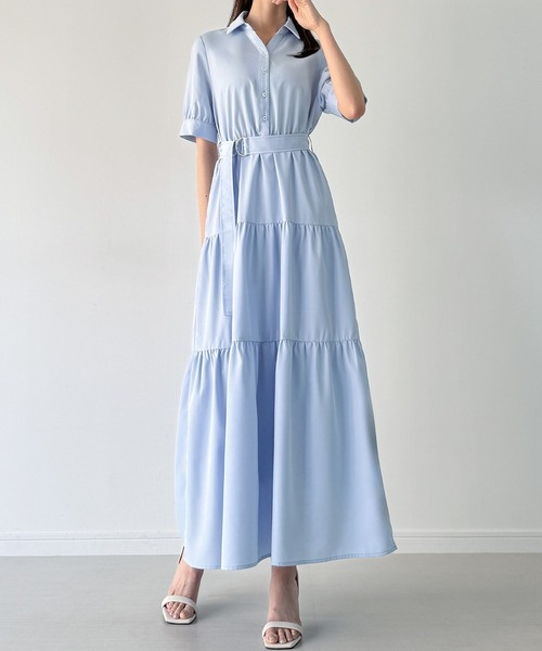 「junoah」 シャツワンピース MEDIUM ホワイト レディース_画像6