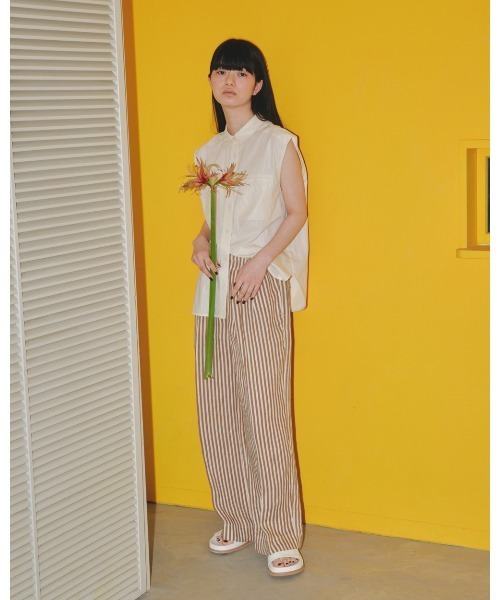 「TODAYFUL」 イージーパンツ 38inch ベージュ レディース