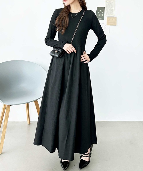 「GeeRA」 ドッキングワンピース MEDIUM ブラック レディース_画像7