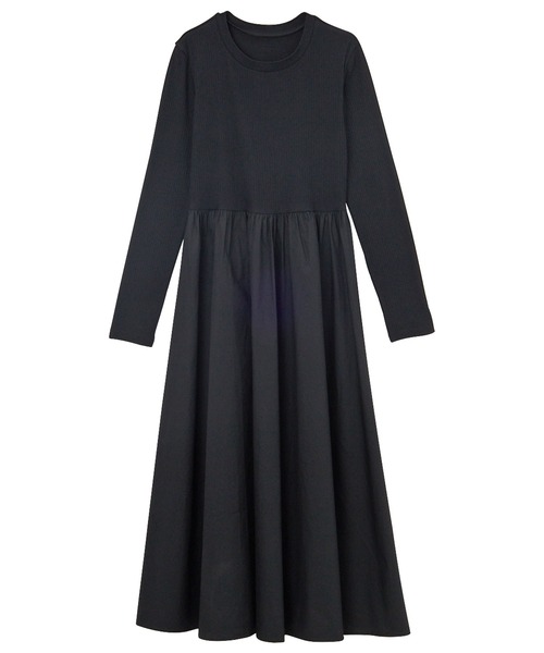 「GeeRA」 ドッキングワンピース MEDIUM ブラック レディース_画像8