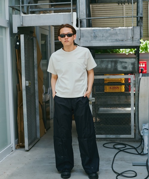 CONZ tシャツ panel short sleeve tee/カットソー/Tシャツ/NVRFRGT