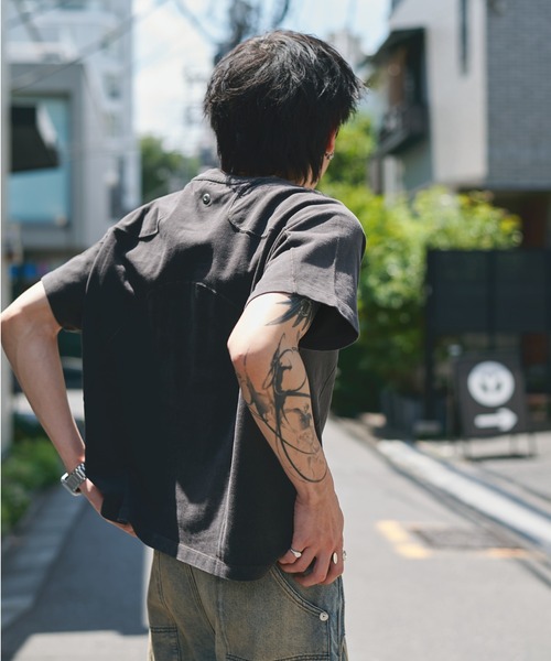 CONZ tシャツ panel short sleeve tee/カットソー/Tシャツ/NVRFRGT