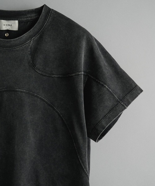 CONZ tシャツ panel short sleeve tee/カットソー/Tシャツ/NVRFRGT