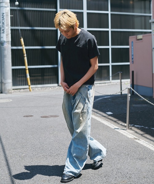 tシャツ panel short sleeve tee/カットソー/Tシャツ/NVRFRGT/夏服/半袖 メンズ | CONZ | 23