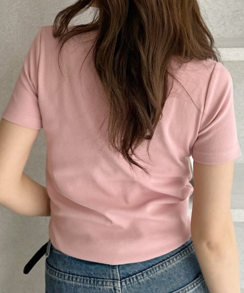 「U.S. POLO ASSN.」 半袖カットソー M ピンク レディース_画像5