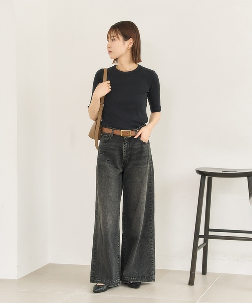 「LE TALON」 フラットパンプス 25.5cm シルバー レディース_画像5