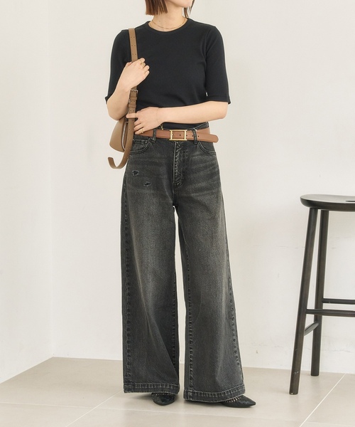 「LE TALON」 フラットパンプス 25.5cm シルバー レディース_画像7