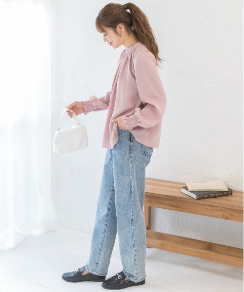 「ad thie」 長袖ブラウス LARGE オフホワイト レディース_画像3