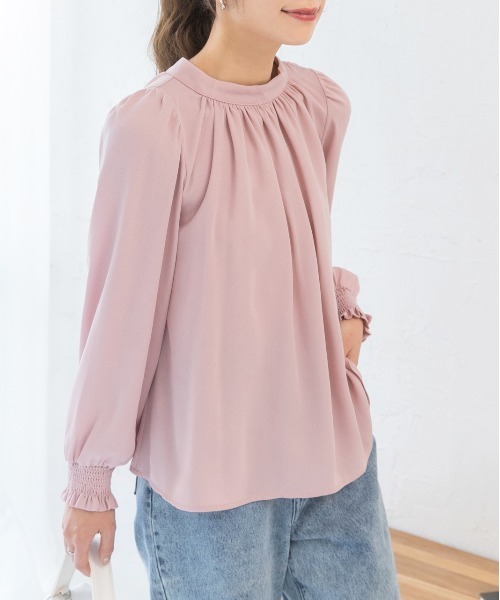 「ad thie」 長袖ブラウス LARGE オフホワイト レディース_画像4